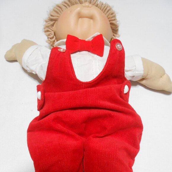 VTG 1984 CABBAGE PATCH KIDS DOLL SIGNED XAVIER ROBERTS 16" SOFT BODY RED OUTFIT - Picture 8 of 13